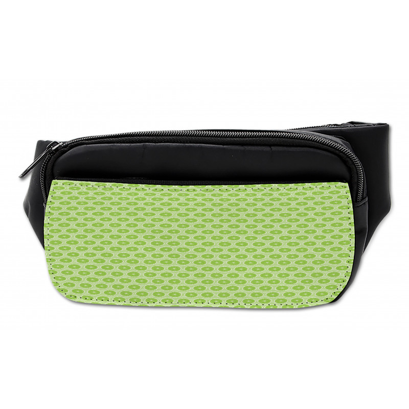 Round Slices of Lime Striped Bumbag