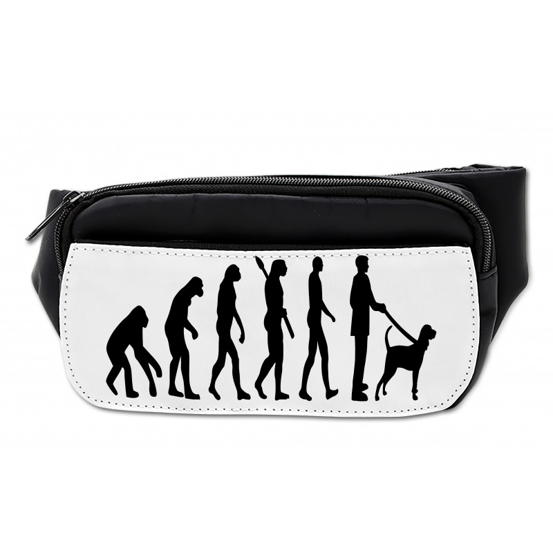 Ape to Man with Dog Pet Bumbag