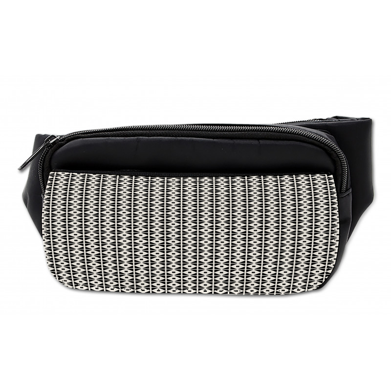 Monochrome Abstract Squares Bumbag