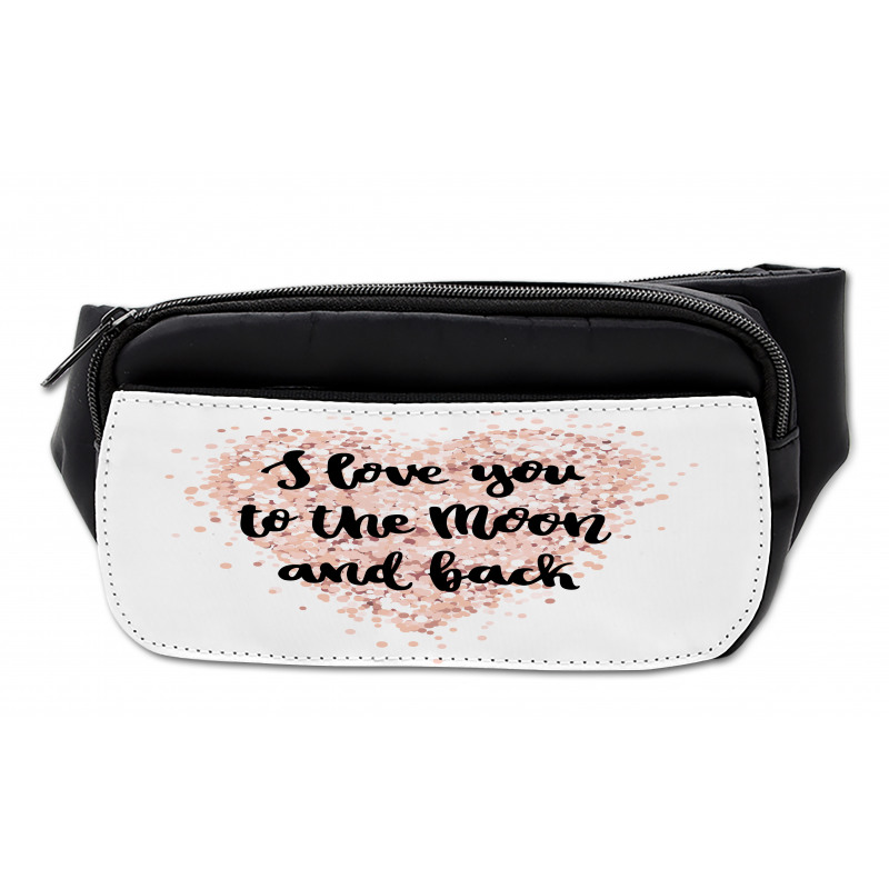 Love Words on Dotwork Heart Bumbag