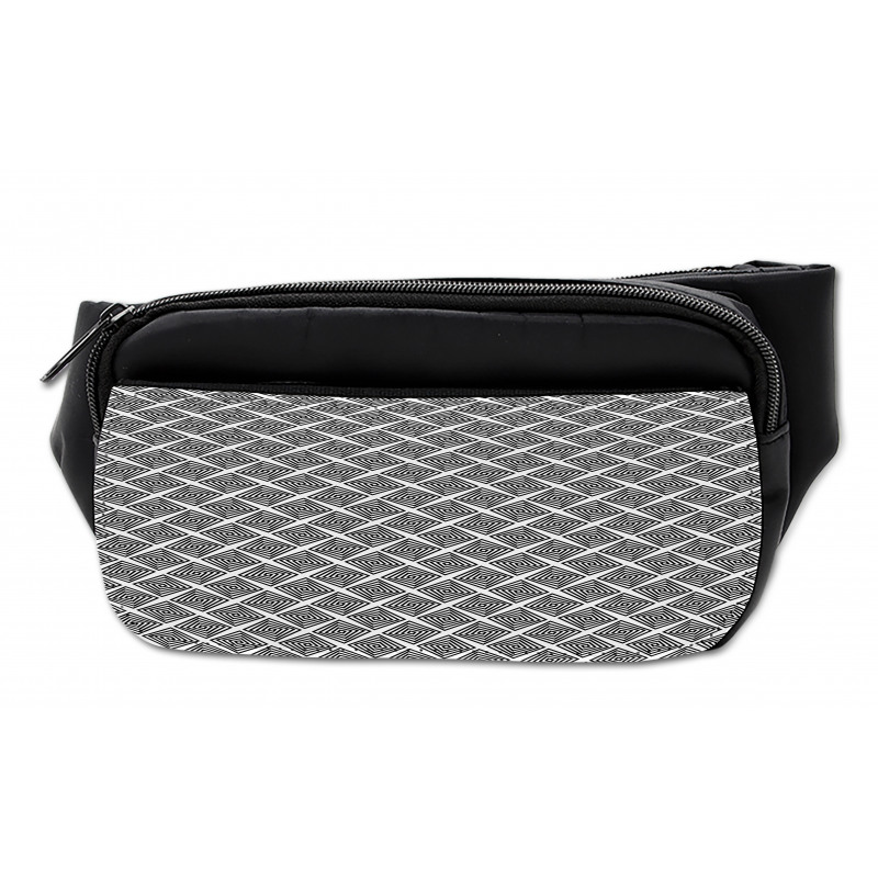 Concentric Squares Pattern Bumbag