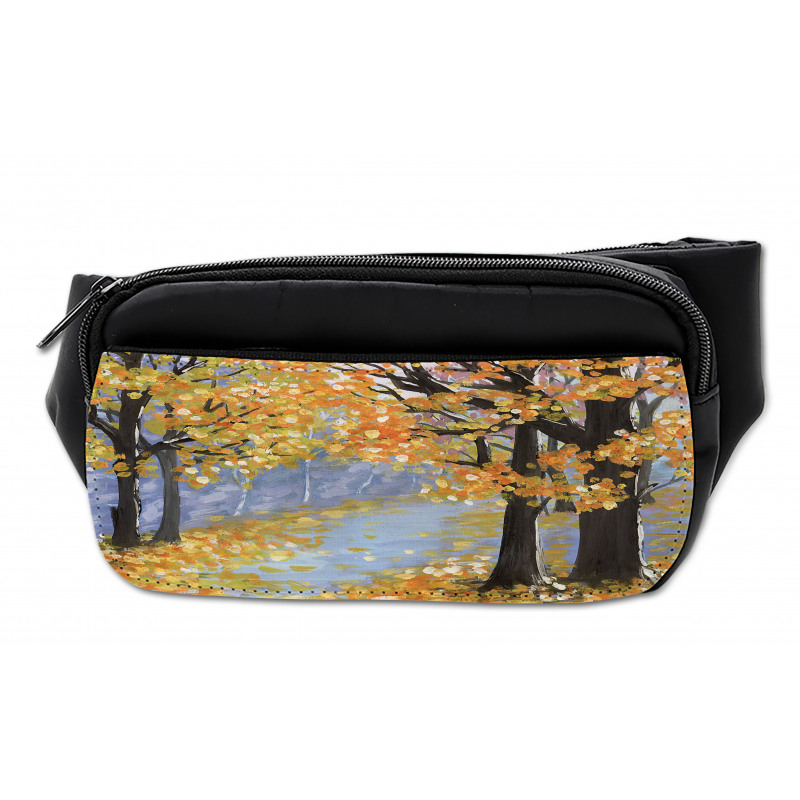 Gouache Autumn Scenery Art Bumbag