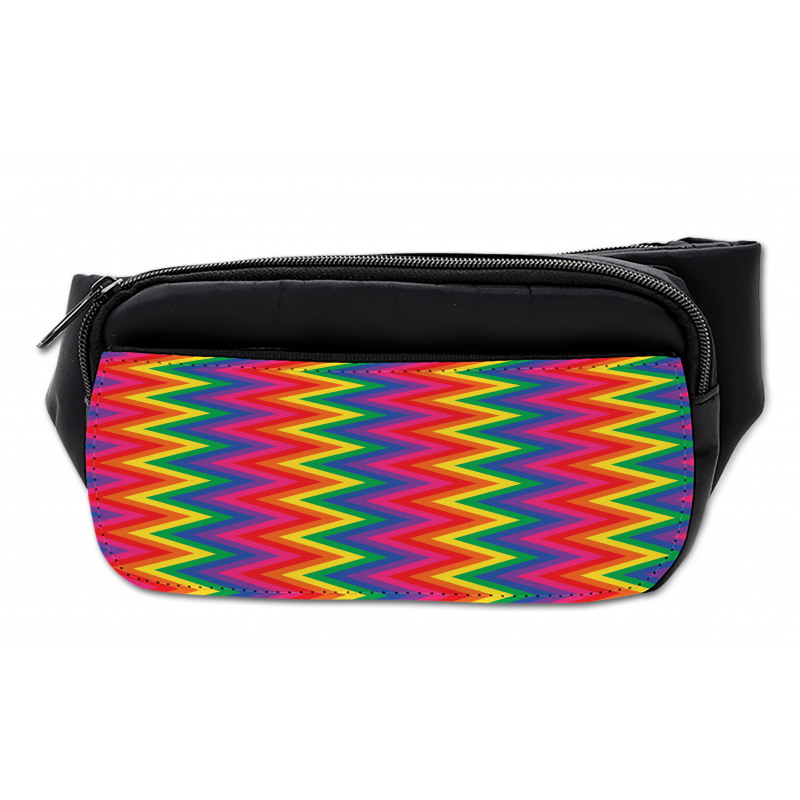 Zig Zag Chevron Shape Bumbag