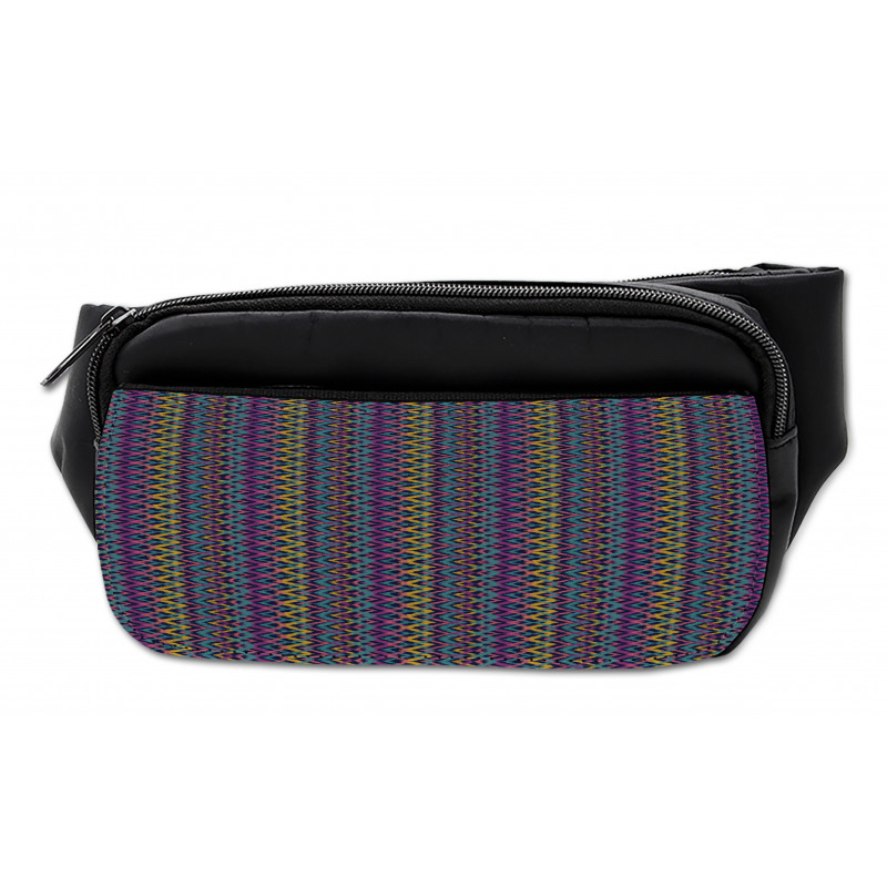 Folkloric Abstract Zigzags Bumbag