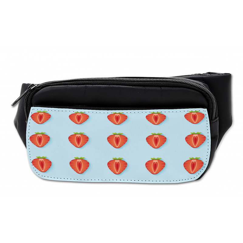 Symmetric Halved Strawberry Bumbag