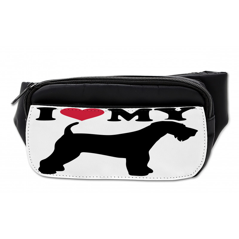 I Love My Terrier Dog Love Bumbag