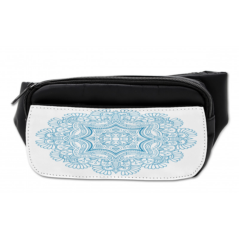 Monotone Floral Round Bumbag