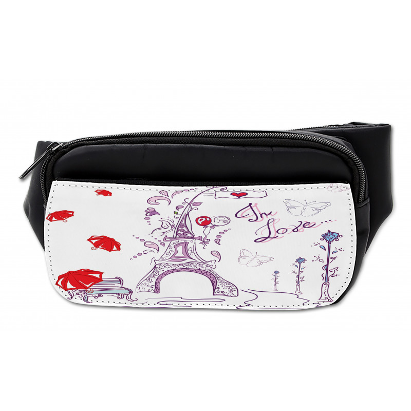 Doodle Romantic Paris Bumbag