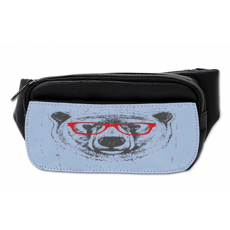 Whimsical Grunge Polar Bear Bumbag