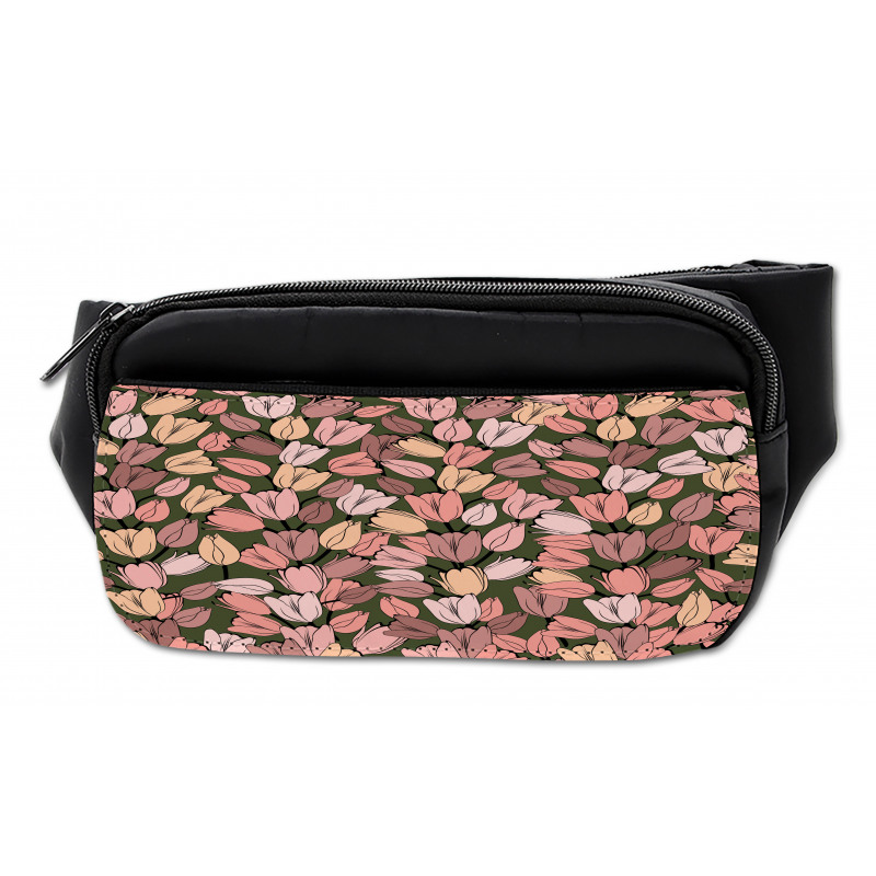 Retro Tulips Flowers Bumbag