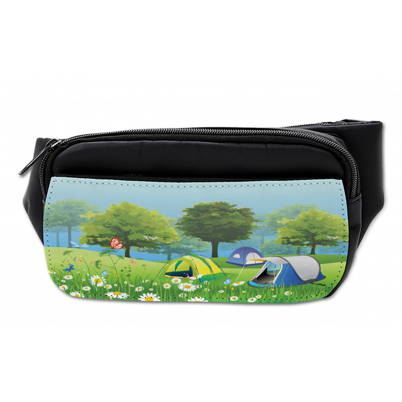 Tents in Spring Forest Bumbag