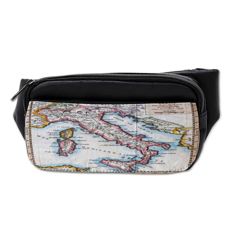 Old Italy Map Bumbag