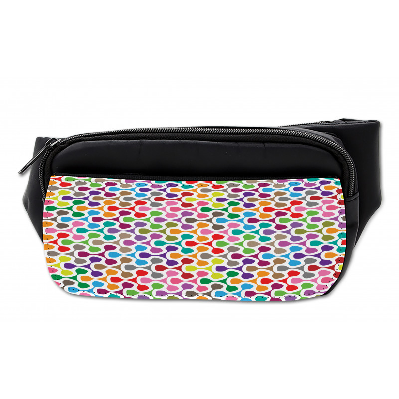 Colorful Curve Pattern Bumbag