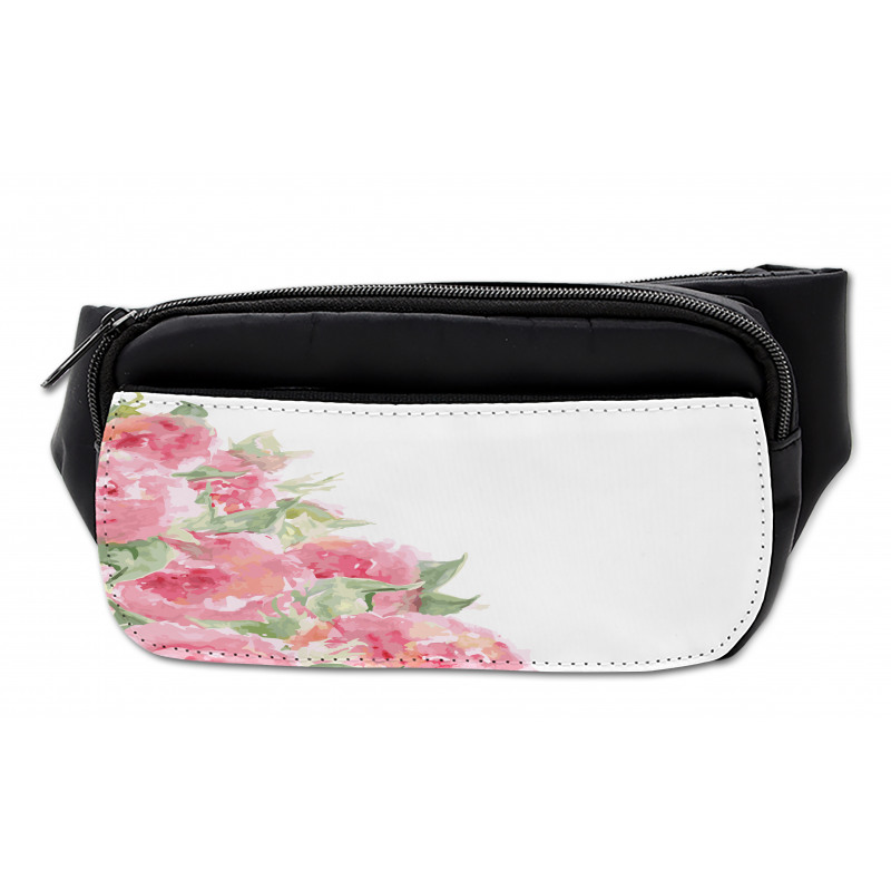 Watercolor Flower Leaves Art Bumbag