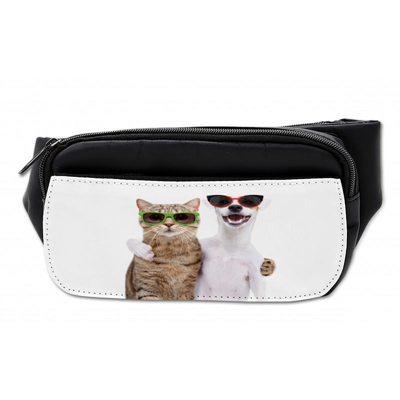 Cat and Dog in Sunglasses Bumbag