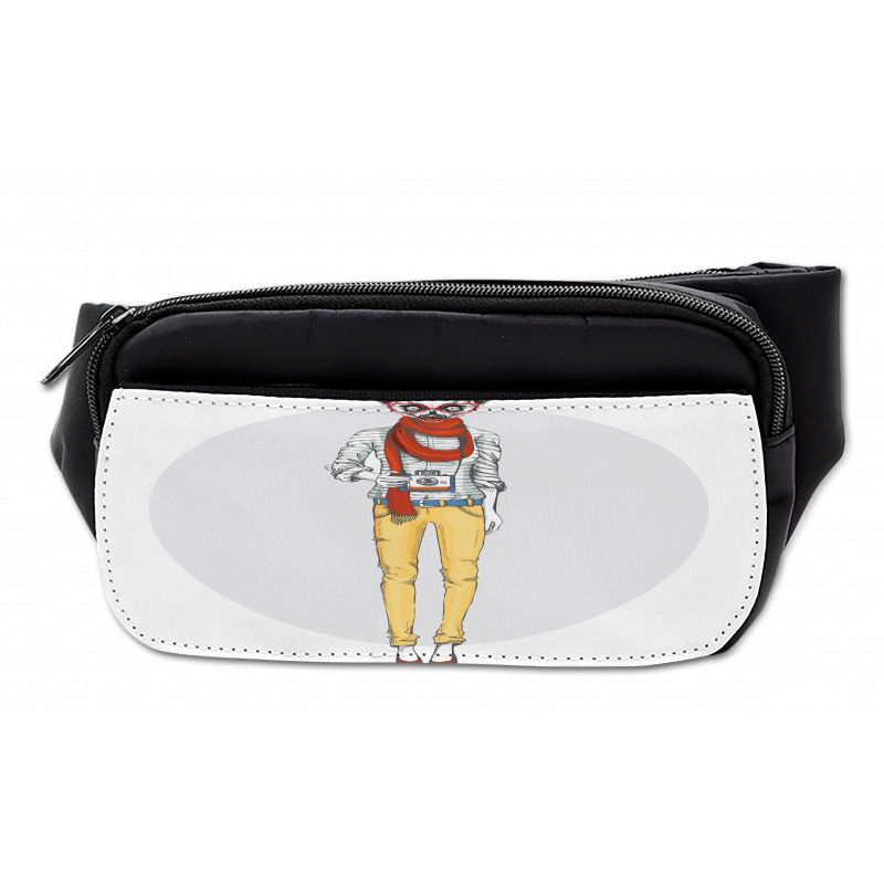 Hipster Style Animal Cartoon Bumbag