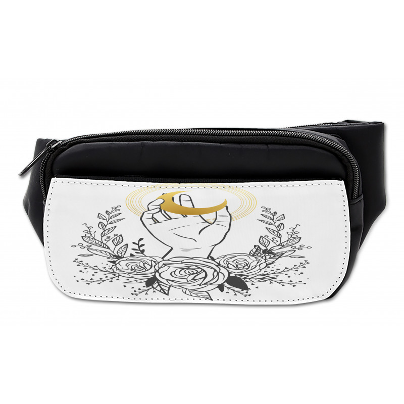 Crescent Floral Wreath Bumbag