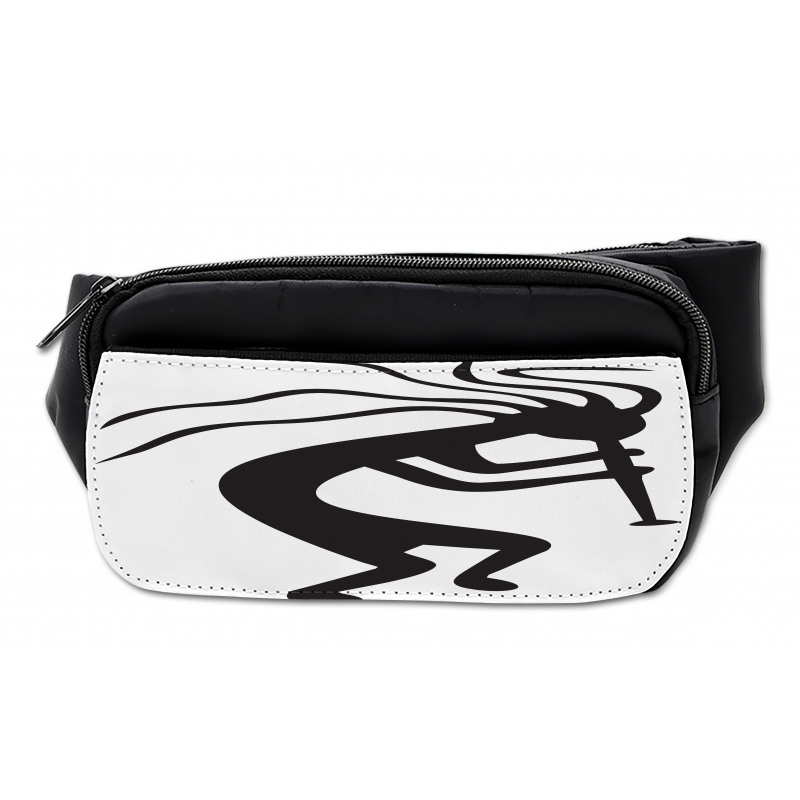 Monochrome Tribal Figure Bumbag