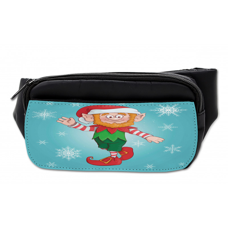 Little Man Dwarf and Snowflakes Bumbag