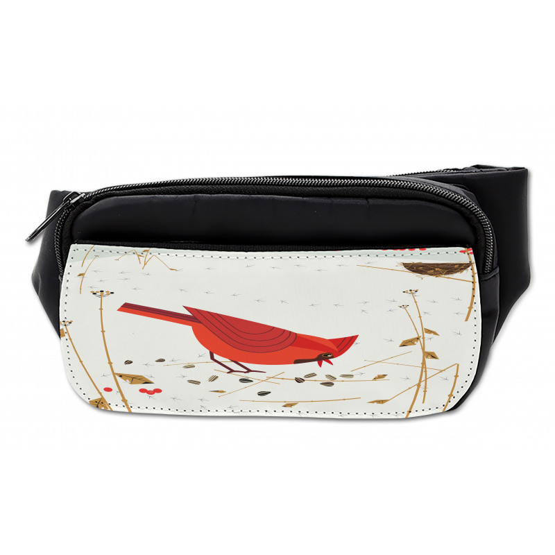 Red Cardinal in Autumn Bumbag