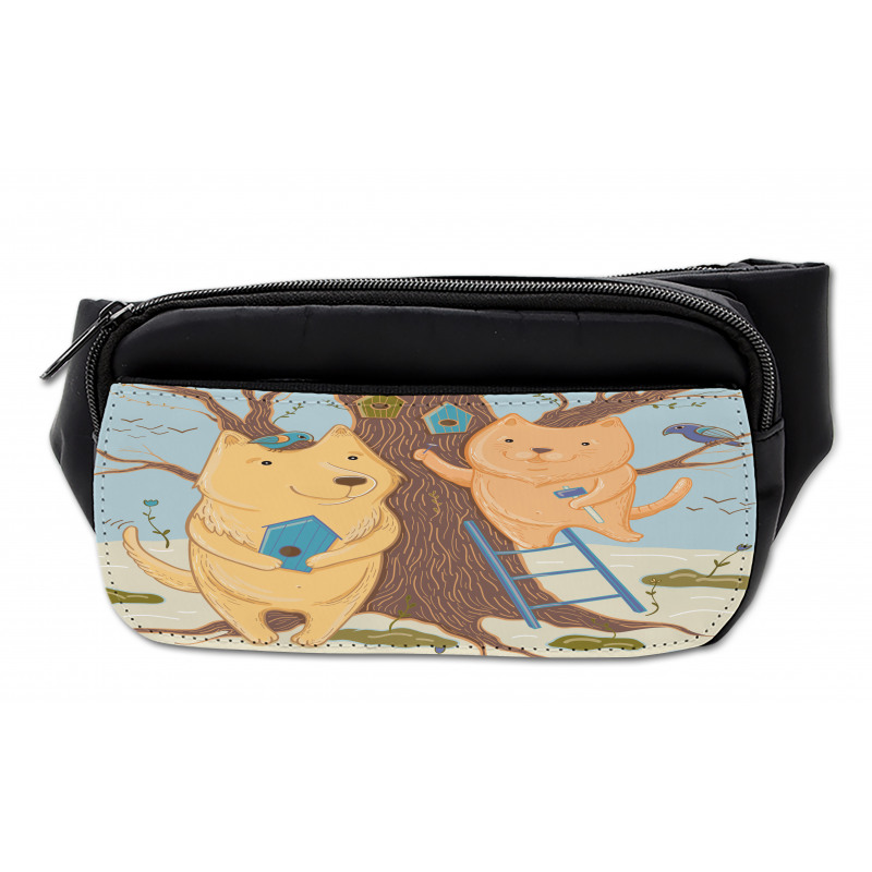 Couple Bears Tree Bumbag