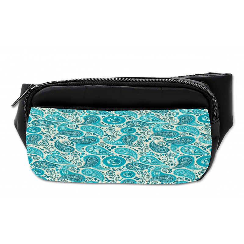 Paisley Blue Flowers Bumbag