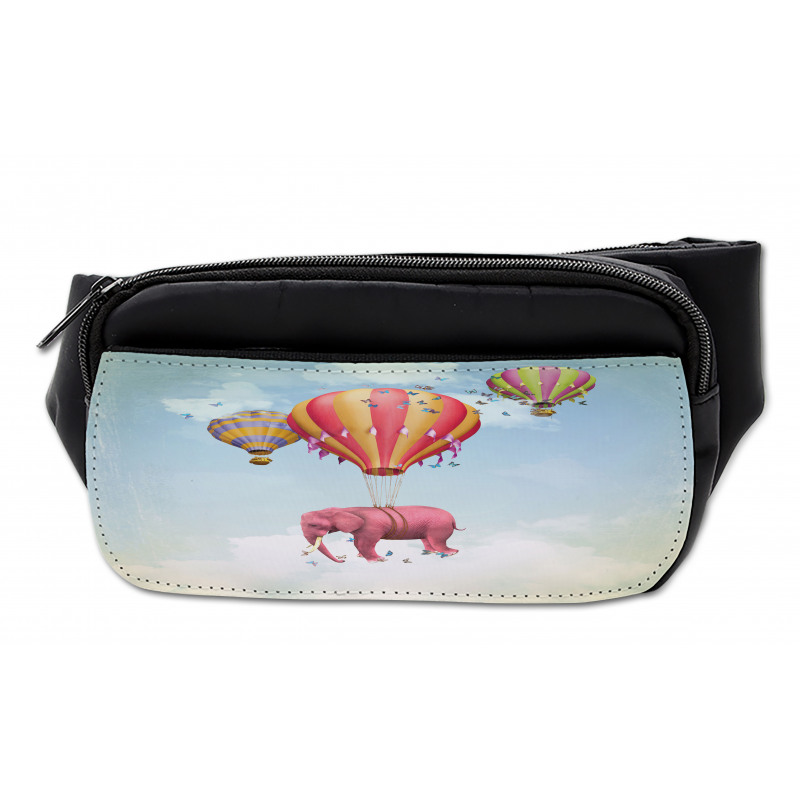 Pink Elephant in Sky Bumbag