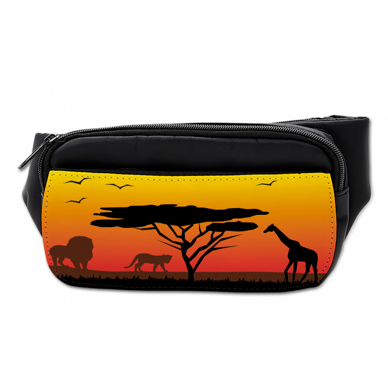 Savannah Animals Sunset Bumbag