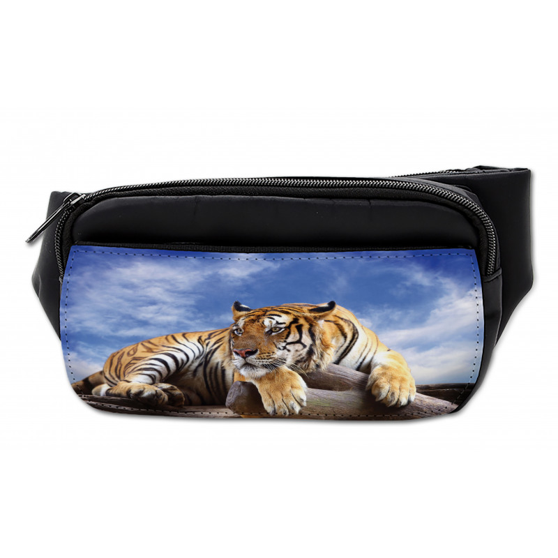 Tiger on Wood Wildlife Bumbag