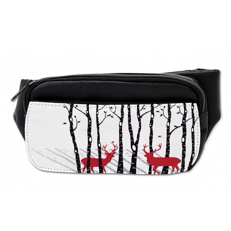 Deer Tree Forest Bird Bumbag