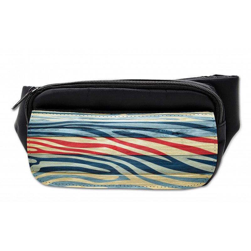 Country Zebra on Wood Bumbag