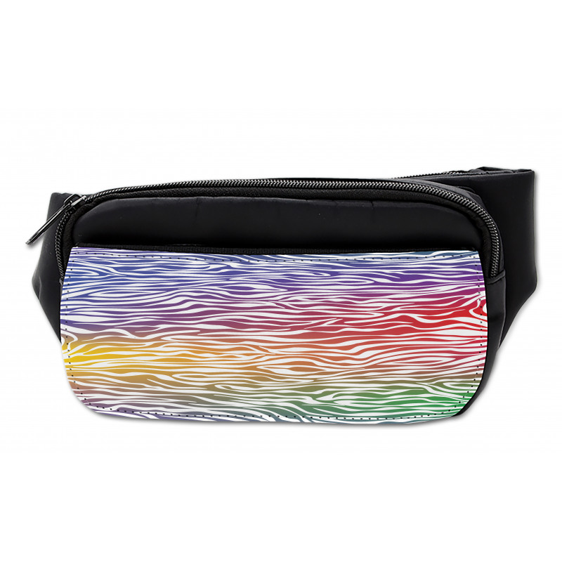 Abstract Zebra Skin Bumbag