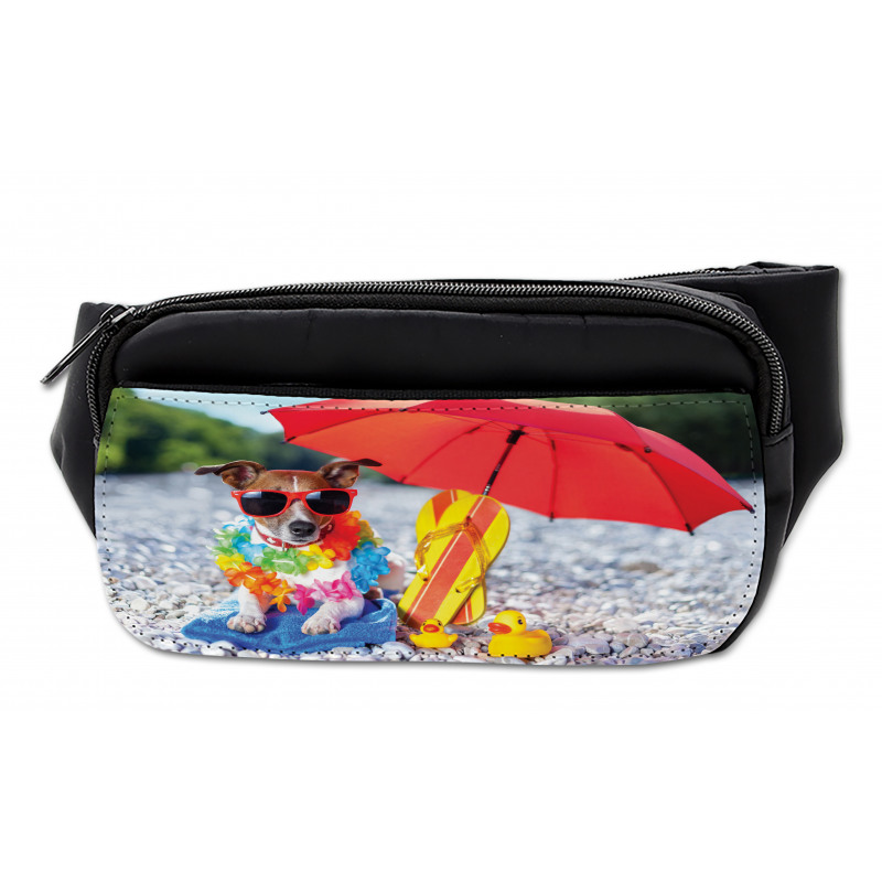 Funny Hawaiian Dog Beach Bumbag