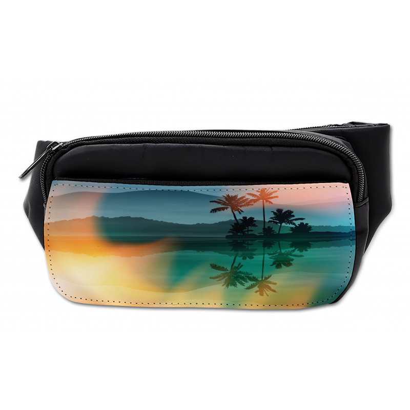 Sea and Palm Trees Art Bumbag