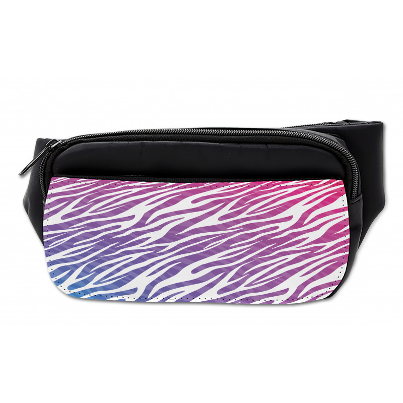 Colorful and Striped Artwork Bumbag