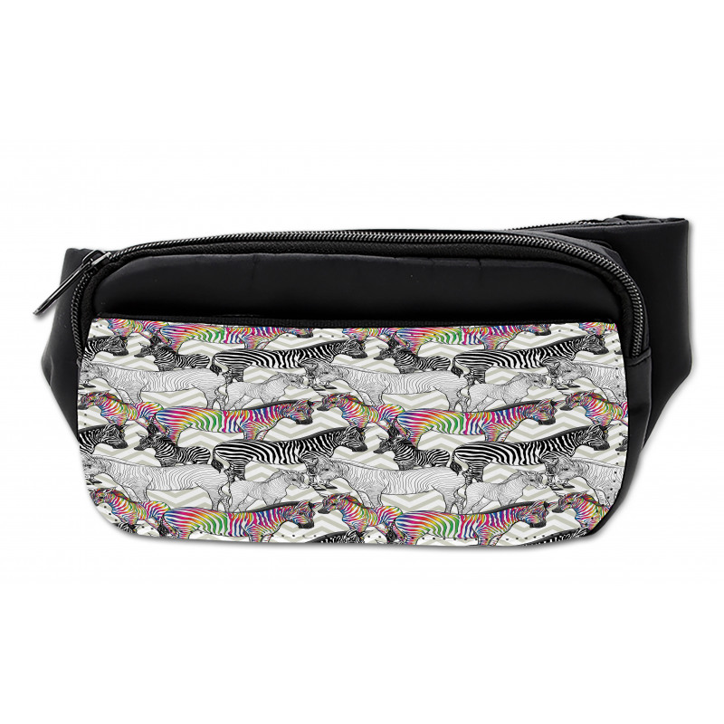 Funky Animal Chevrons Bumbag