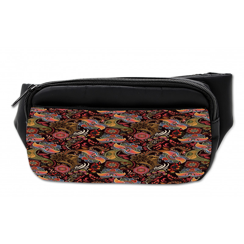 Jumble Warm Tone Floral Bumbag