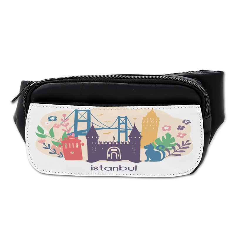 Floral Istanbul Landmarks Bumbag