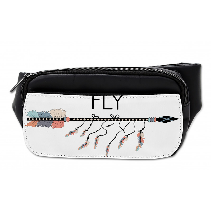 Native Arrow and Feather Fly Bumbag