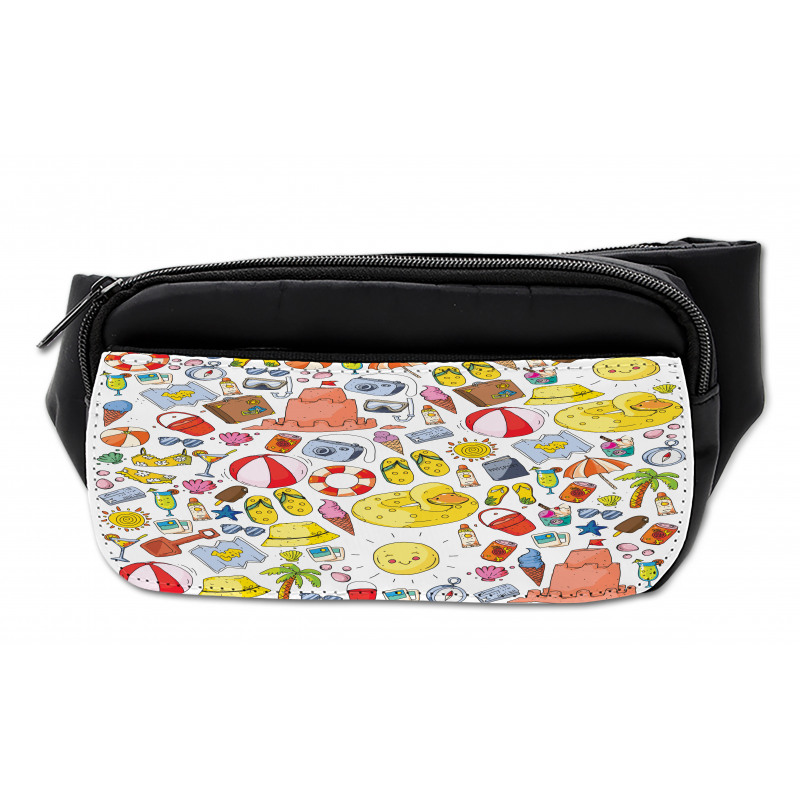 Vivid Summer Vacation Items Bumbag