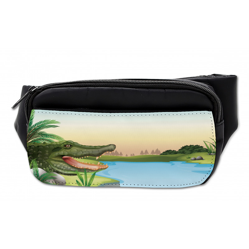 Palms Crocodiles Humor Bumbag