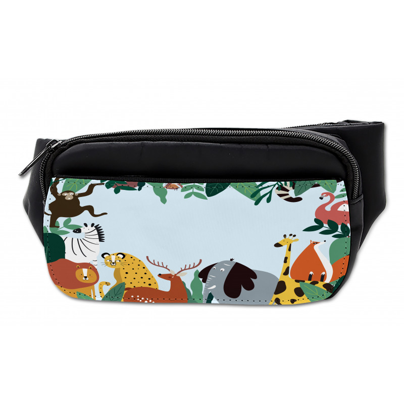 Wild Fauna and Exotic Leaves Bumbag