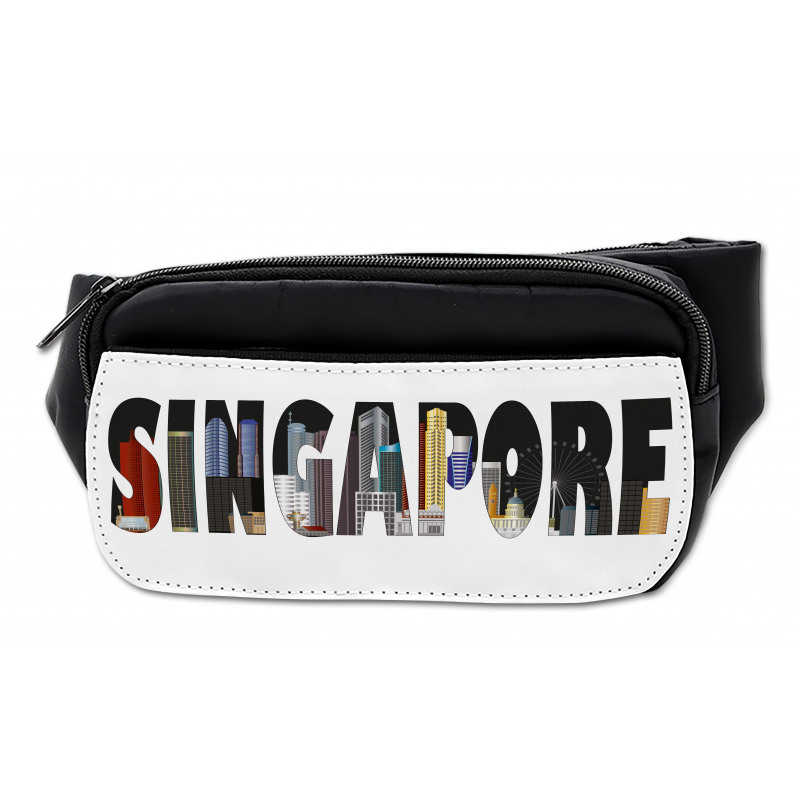 City Skyline in Lettering Bumbag