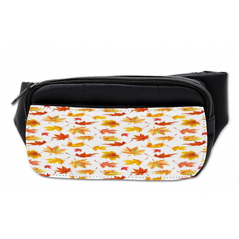 Fallen Maple Leaves Pattern Bumbag