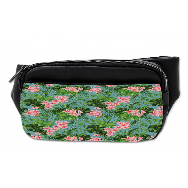 Exotic Pastel Plumeria Pattern Bumbag