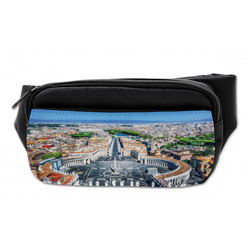 Square in Rome Cityscape Bumbag