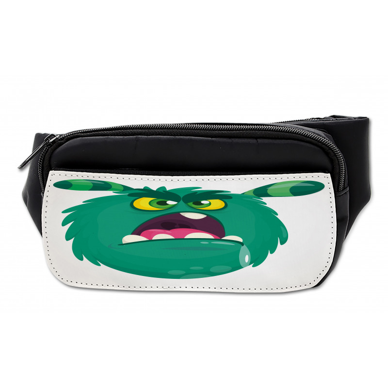 Fluffy Angry Monster Cartoon Bumbag