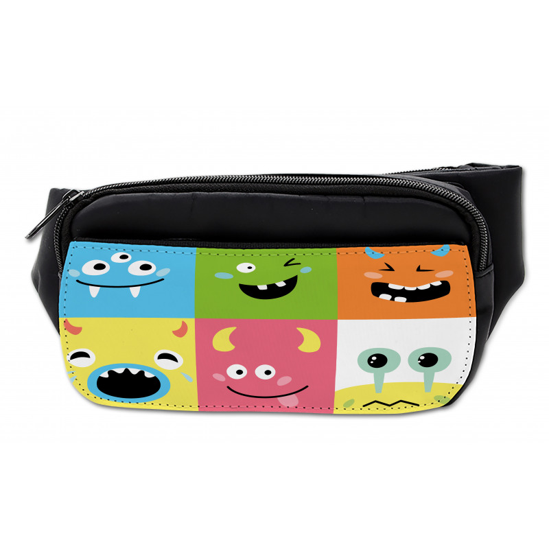 Colorful Blocks Emoticon Bumbag