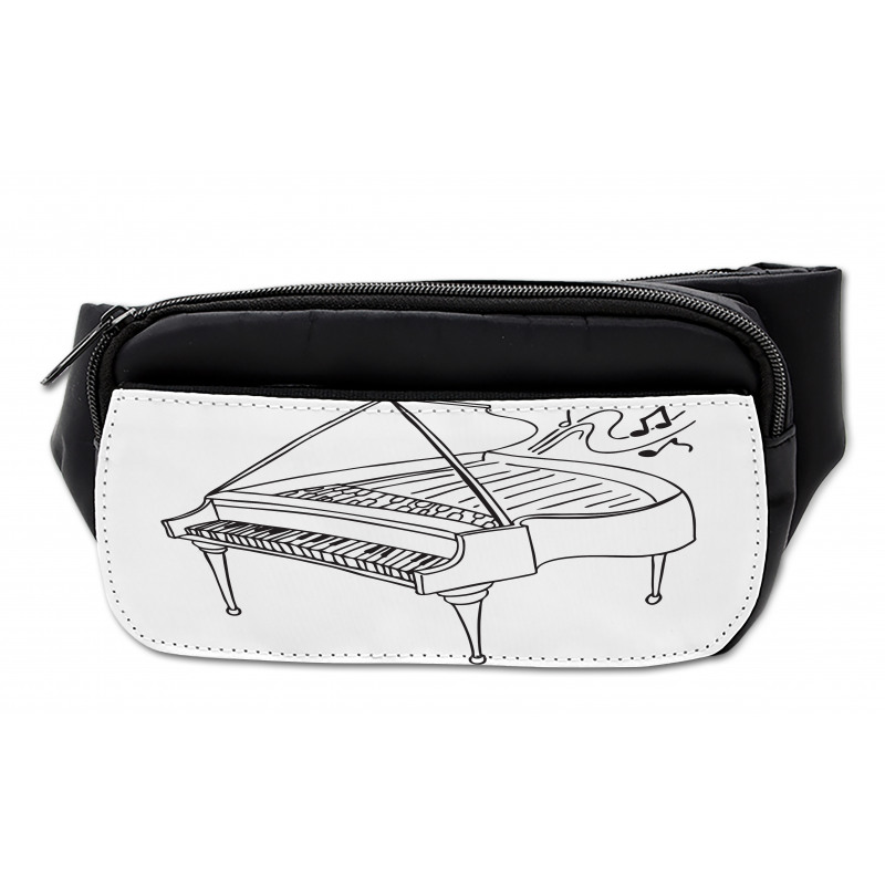 Monochrome Piano Drawing Bumbag