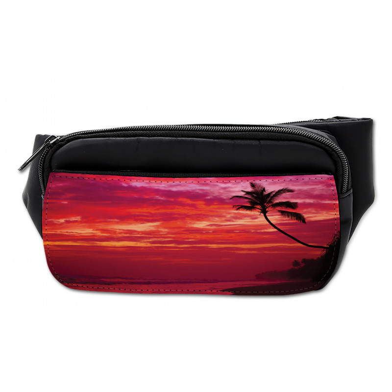 Tropical Island Beach Palms Bumbag